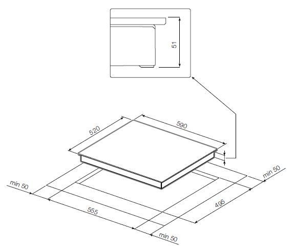 Встраиваемая электрическая варочная панель Graude EK 60.0 C