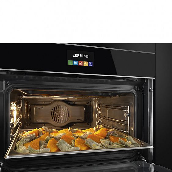 Духовой шкаф электрический компактный SMEG SF4604PVCNX1 купить с доставкой по Москве и Московской области в интернет-магазине ТехноВегас