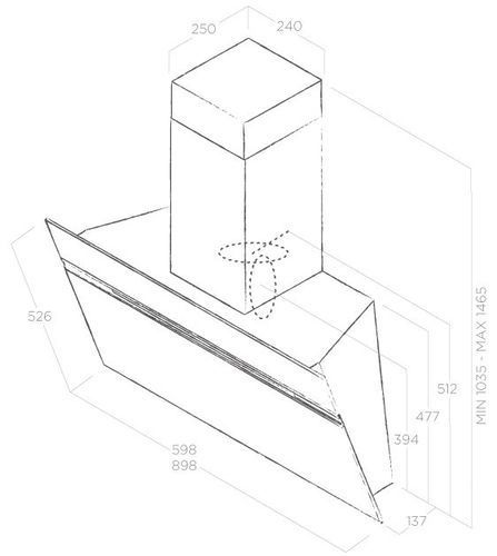Вытяжка ELICA STRIPE URBAN ZINC/A/90 купить с доставкой по Москве и Московской области в интернет-магазине ТехноВегас
