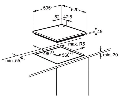 Поверхность ELECTROLUX egt 6343 lok