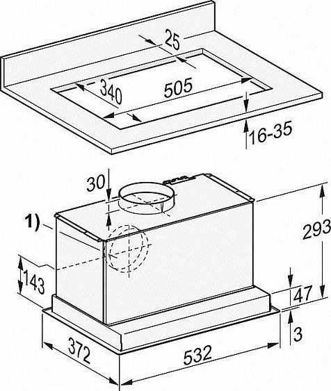 Вытяжка MIELE DA2550 купить с доставкой по Москве и Московской области в интернет-магазине ТехноВегас