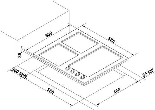 Поверхность ELECTROLUX egt96647lk