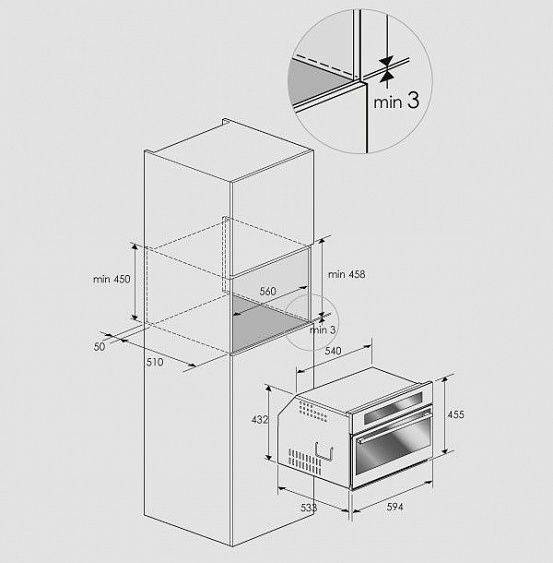 Встраиваемая микроволновая печь Fulgor Milano CMO 4507 TC купить с доставкой по Москве и Московской области в интернет-магазине ТехноВегас