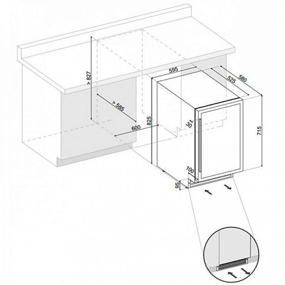 Винный шкаф DUNAVOX  exclusive dx-51.150dsk