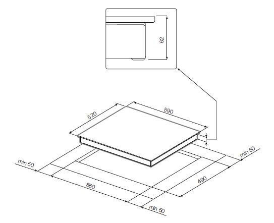 Встраиваемая индукционная варочная панель Graude IK 60.0