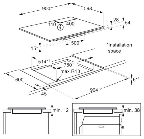 Варочная поверхность AEG IPK 94530 LB купить с доставкой по Москве и Московской области в интернет-магазине ТехноВегас