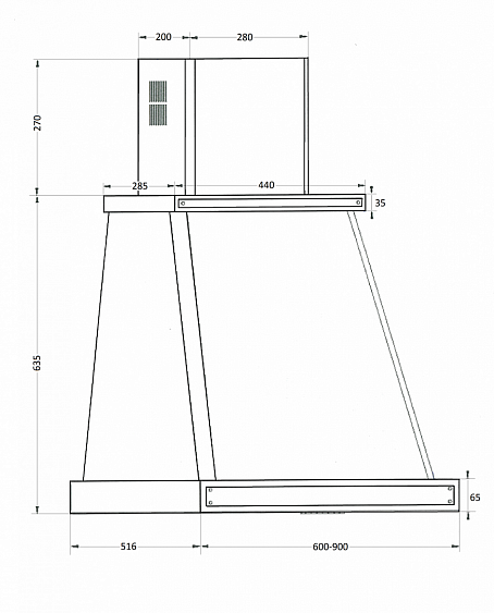 Вытяжка KUPPERSBERG t 669 bor bronze