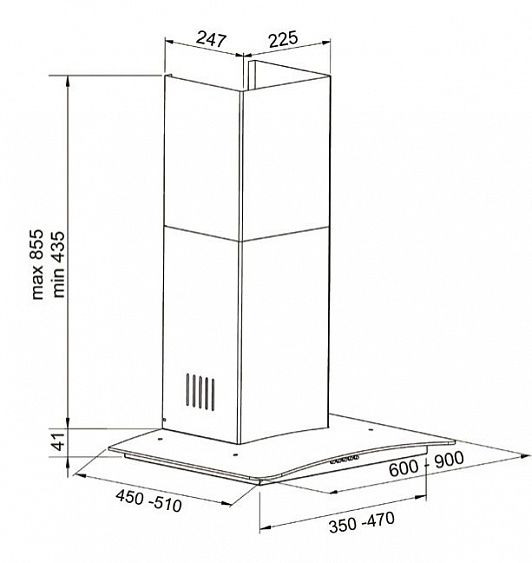 Вытяжка SCHAUB LORENZ SLD DE6704 купить с доставкой по Москве и Московской области в интернет-магазине ТехноВегас