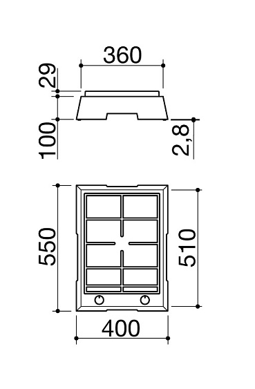 Варочная поверхность BARAZZA 1PTF1