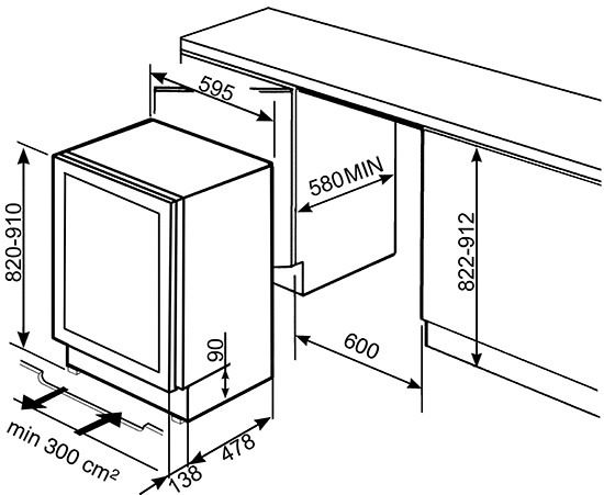 Винный шкаф SMEG CVI638LWN2
