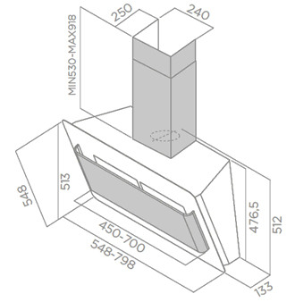 Вытяжка JET AIR air alea 80/a/bl-prf0098849 купить с доставкой по Москве и Московской области в интернет-магазине ТехноВегас