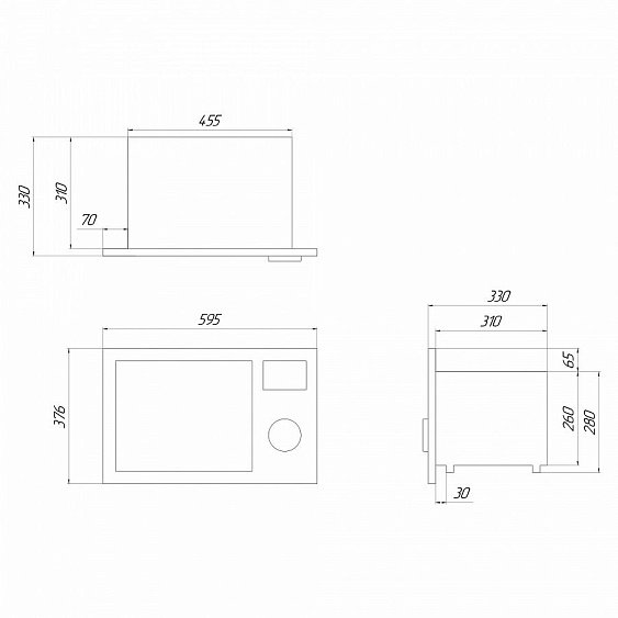 Встраиваемая микроволновая печь Maunfeld JBMO.20.5ERWAS