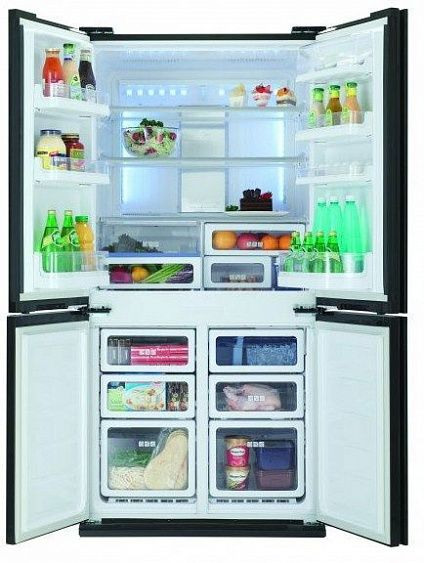 Холодильник Sharp SJ-FS820VBK черный купить с доставкой по Москве и Московской области в интернет-магазине ТехноВегас