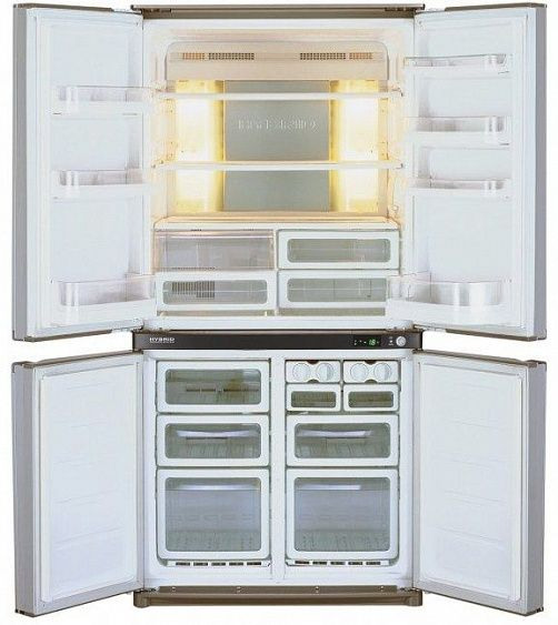 Холодильник Sharp SJ-F790STSL серебристый купить с доставкой по Москве и Московской области в интернет-магазине ТехноВегас