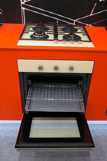 Электрический духовой шкаф MAUNFELD meof.676i (цвет кремовый+бежевое стекло) купить с доставкой по Москве и Московской области в интернет-магазине ТехноВегас