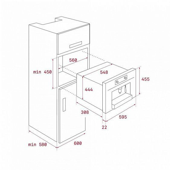 Встраиваемая кофемашина TEKA CLC 835 MC