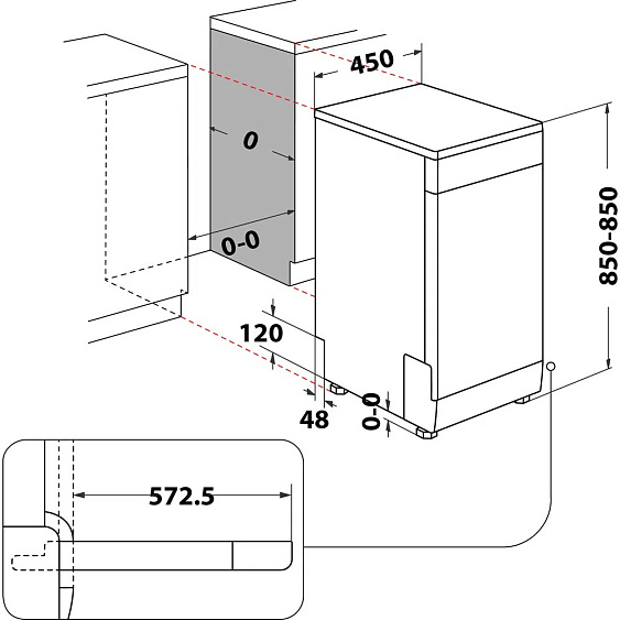 ПОСУДОМОЕЧНАЯ МАШИНА WHIRLPOOL WSFC 3M17 купить с доставкой по Москве и Московской области в интернет-магазине ТехноВегас