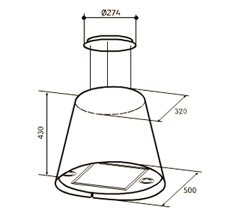 Вытяжка JET AIR GISELA IX/F/50 купить с доставкой по Москве и Московской области в интернет-магазине ТехноВегас
