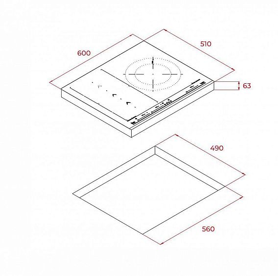 ВАРОЧНАЯ ПОВЕРХНОСТЬ TEKA IZS 67620 MST BLACK купить с доставкой по Москве и Московской области в интернет-магазине ТехноВегас