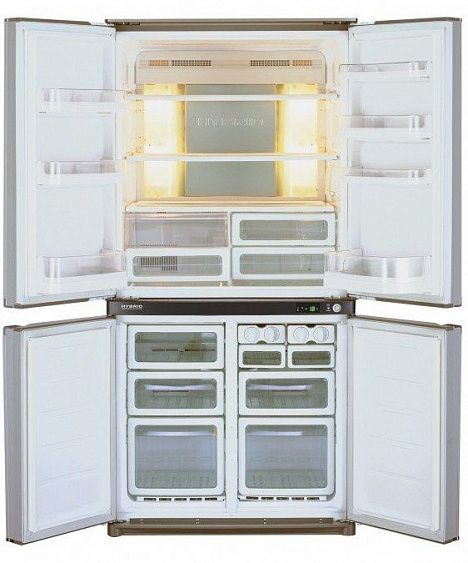 Холодильник Sharp SJ-F740STSL нержавеющая сталь купить с доставкой по Москве и Московской области в интернет-магазине ТехноВегас