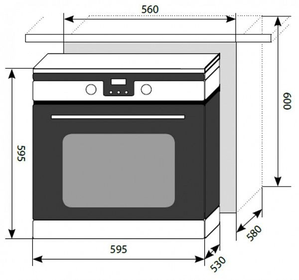 Духовой шкаф LEX EDP 092 ix