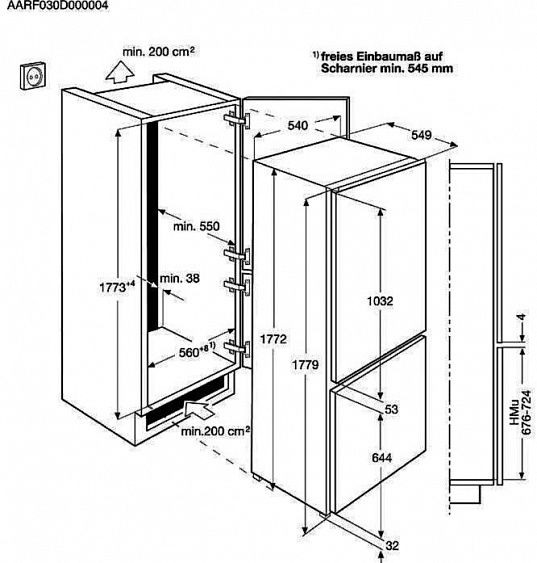 Холодильник AEG SCR 418F3LS