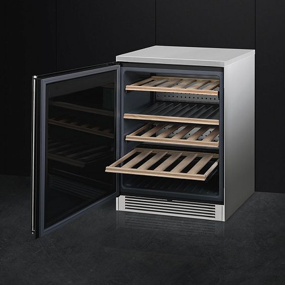 Винный шкаф SMEG CVF338XS купить с доставкой по Москве и Московской области в интернет-магазине ТехноВегас