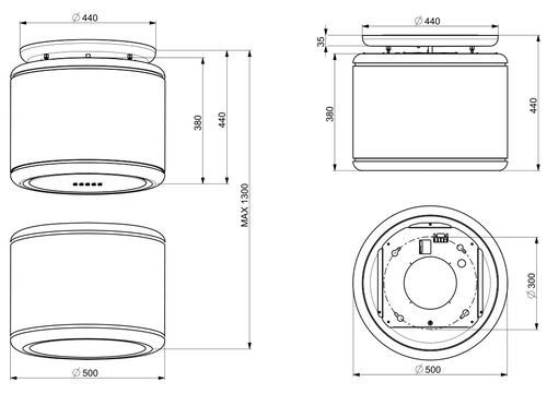 Вытяжка Faber ODETTE BK MATT