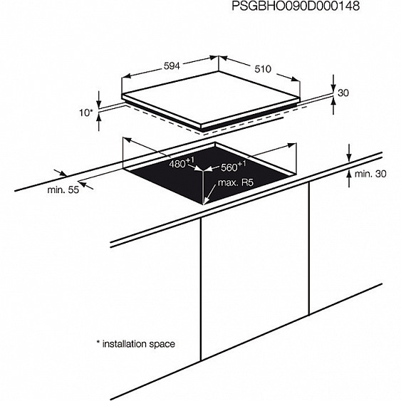 Поверхность AEG hg 654441 sm купить с доставкой по Москве и Московской области в интернет-магазине ТехноВегас