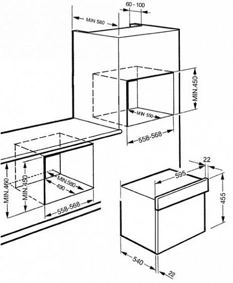 Духовой шкаф SMEG s45ma купить с доставкой по Москве и Московской области в интернет-магазине ТехноВегас