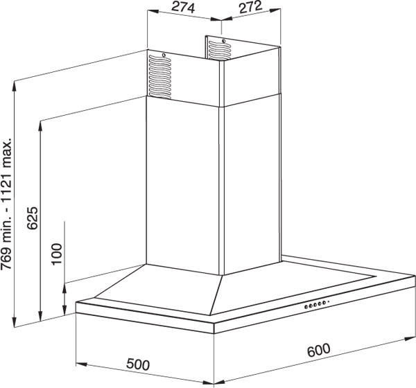 Вытяжка DE DIETRICH dhd 516 xe 1 купить с доставкой по Москве и Московской области в интернет-магазине ТехноВегас
