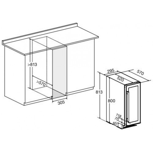 Винный шкаф DUNAVOX dx-19.58ssk/dp купить с доставкой по Москве и Московской области в интернет-магазине ТехноВегас