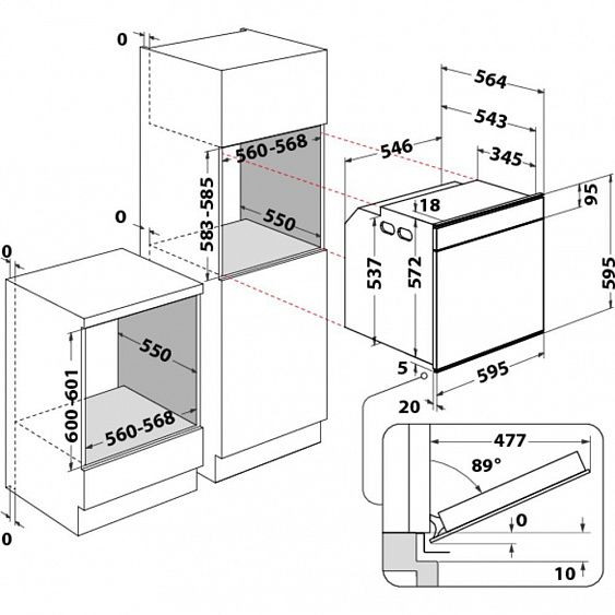 Духовой шкаф WHIRLPOOL AKZM 8480 NB купить с доставкой по Москве и Московской области в интернет-магазине ТехноВегас