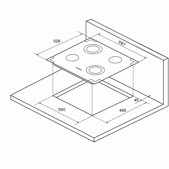Поверхность KUPPERSBERG fa 6 rc bronze купить с доставкой по Москве и Московской области в интернет-магазине ТехноВегас