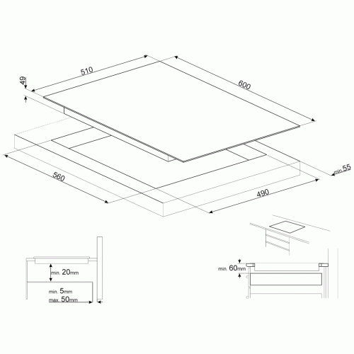 Варочная панель SMEG SI2M7643B купить с доставкой по Москве и Московской области в интернет-магазине ТехноВегас