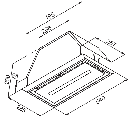 Вытяжка KUPPERSBERG INBOX 54 B купить с доставкой по Москве и Московской области в интернет-магазине ТехноВегас