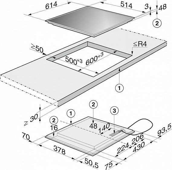 Варочная панель MIELE KM6117 сталь