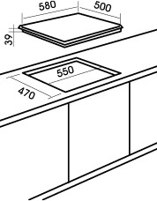 Газовая поверхность EXITEQ pl 640 stg-e/a