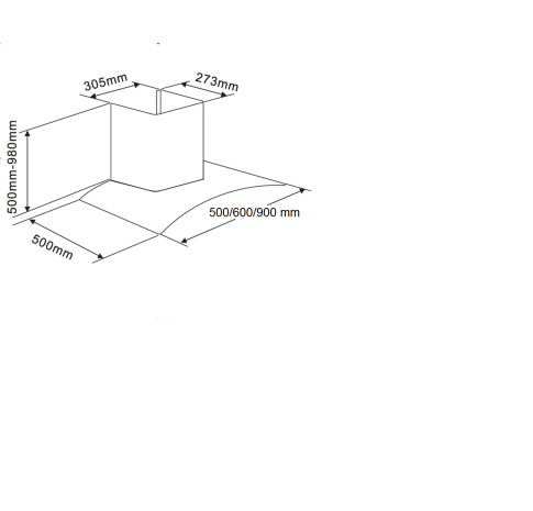 Вытяжка Maunfeld ANCONA Plus A 50 нержавейка/прозрачное стекло