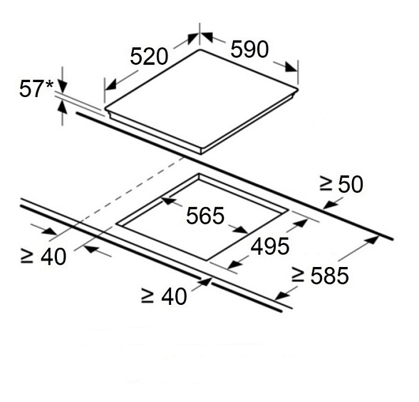 Встраиваемая индукционная варочная панель Maunfeld CVI.594.MBK.2 купить с доставкой по Москве и Московской области в интернет-магазине ТехноВегас
