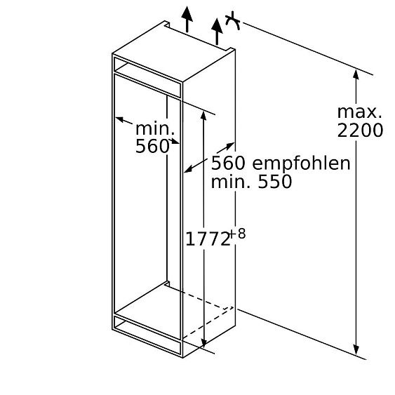 Встраиваемый холодильник Neff KI6873FE0