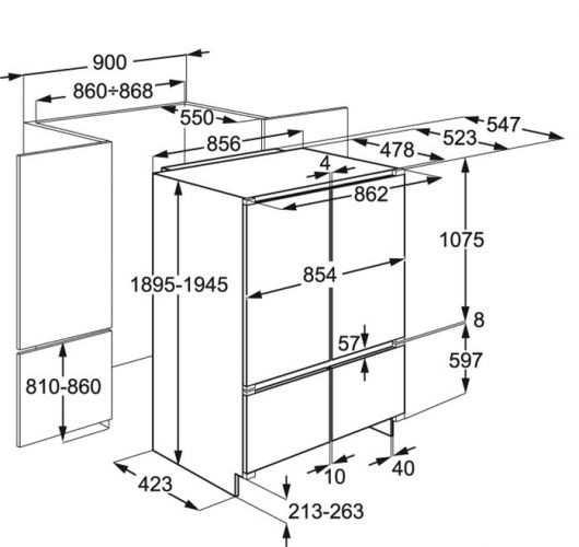 Холодильник Electrolux ENG 94514 AW