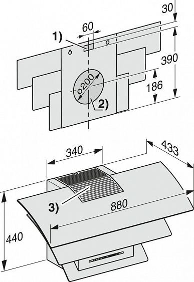 Вытяжка MIELE DA7198W OBSW чёрный обсидиан купить с доставкой по Москве и Московской области в интернет-магазине ТехноВегас