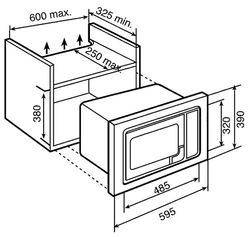 Микроволновая печь KAISER em 2000 купить с доставкой по Москве и Московской области в интернет-магазине ТехноВегас