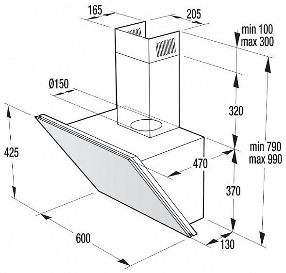 Вытяжка GORENJE WHI 643 ORA W