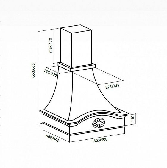 Вытяжка LEX MILANO 900 WHITE купить с доставкой по Москве и Московской области в интернет-магазине ТехноВегас