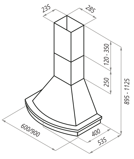 Вытяжка MAUNFELD GRETTA 90 (C) бежевый/неокраш.деревянная/клён купить с доставкой по Москве и Московской области в интернет-магазине ТехноВегас