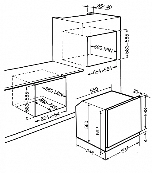 Электрический духовой шкаф SMEG sf6381x купить с доставкой по Москве и Московской области в интернет-магазине ТехноВегас