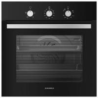 Электрический духовой шкаф MAUNFELD meoc.674b   (чёрный+чёрное стекло)