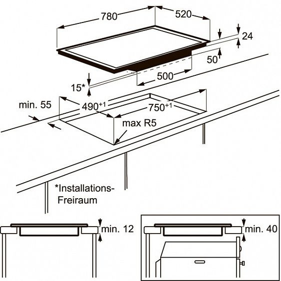 Поверхность ELECTROLUX EHI8543F9W купить с доставкой по Москве и Московской области в интернет-магазине ТехноВегас